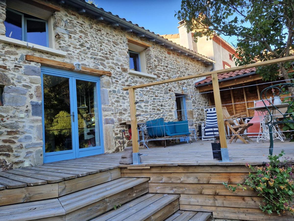 La Maison Du Vigneron Auzon Esterno foto