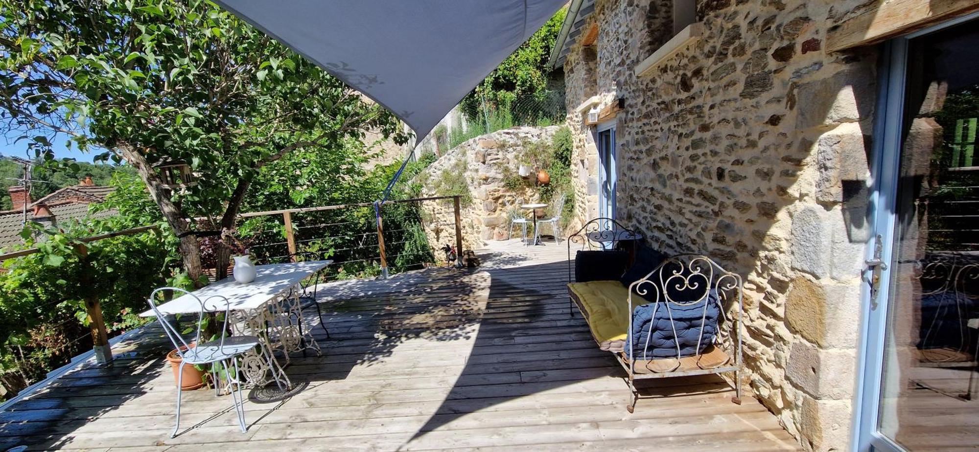 La Maison Du Vigneron Auzon Esterno foto